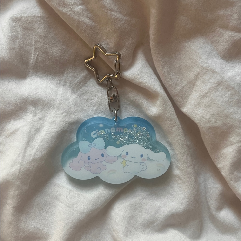 Cinnamoroll Keychain with Star Clip